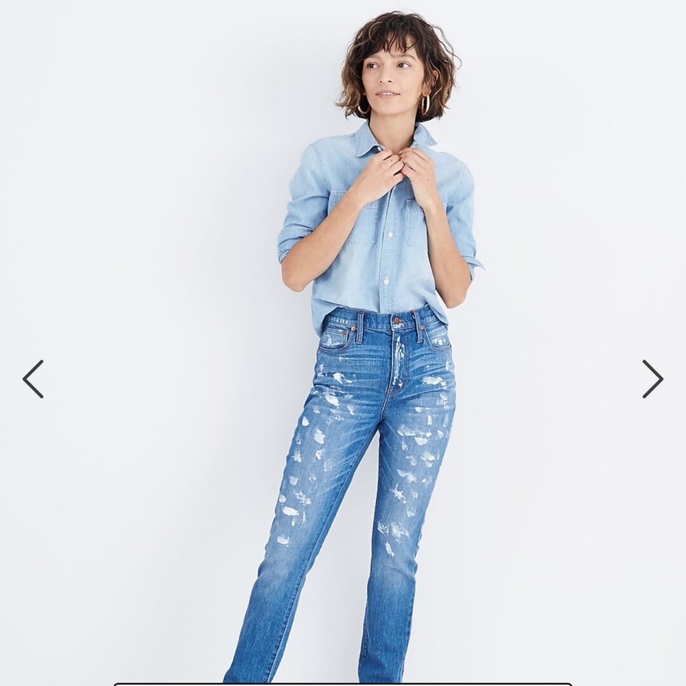 Madewell High Rise Boyjean Jeans Painters Edition